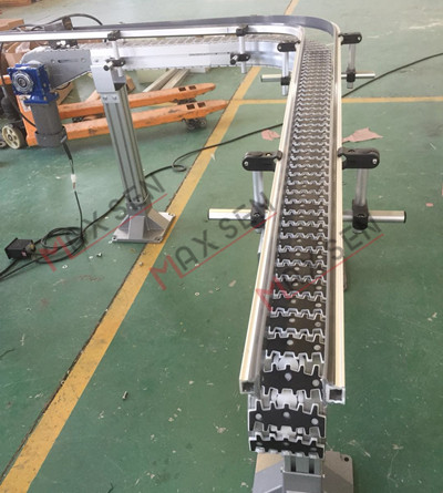 上海钢基链柔性链输送机 L型柔性链输送机
